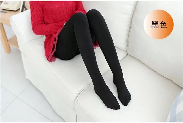 Leggings Women&amp;#039;s Autumn And Winter Plus Velvet Thick Bare Legs Artifact