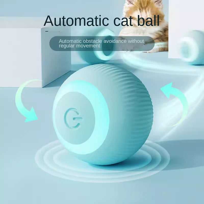 Electric Cat Toy Smart Rolling Ball Bite-resistant Fun Cat Toy Self-hi Boring Ball Artifact Dust-free Pet Supplies