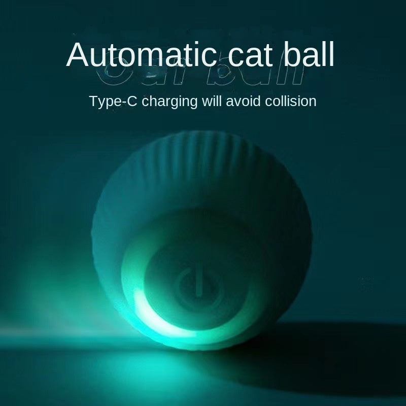 Electric Cat Toy Smart Rolling Ball Bite-resistant Fun Cat Toy Self-hi Boring Ball Artifact Dust-free Pet Supplies