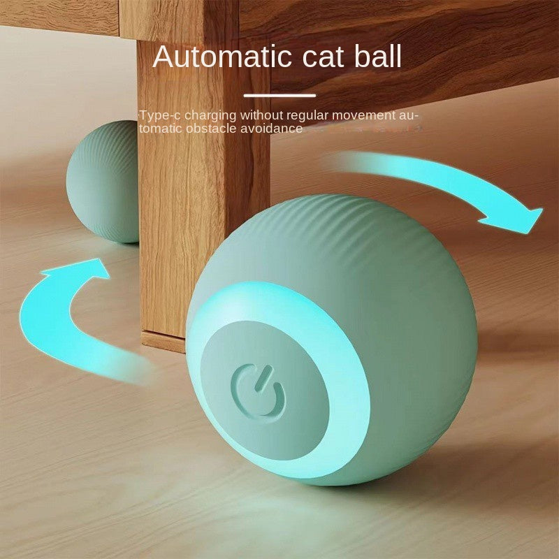 Electric Cat Toy Smart Rolling Ball Bite-resistant Fun Cat Toy Self-hi Boring Ball Artifact Dust-free Pet Supplies