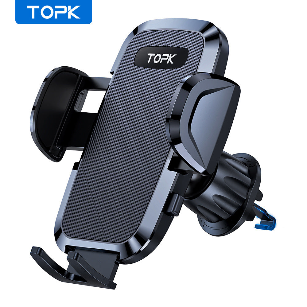 TOPK D36 Car Bracket With Hook Rotating Air Outlet Mobile Phone Holder Multi-function Navigation Universal Mobile Phone Holder