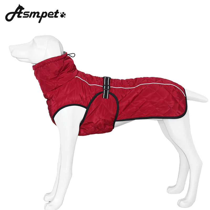 Pet Dog Clothes Winter Cotton Coat Plus Velvet Thick Warm