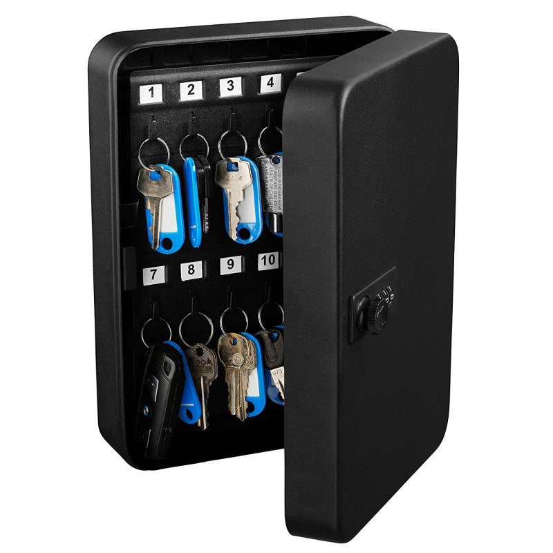 K9HX Wholesale All-steel Combination Lock Key Box Home Wall-mounted Wall-mounted Key Cabinet 4S Car Key Storage Tube