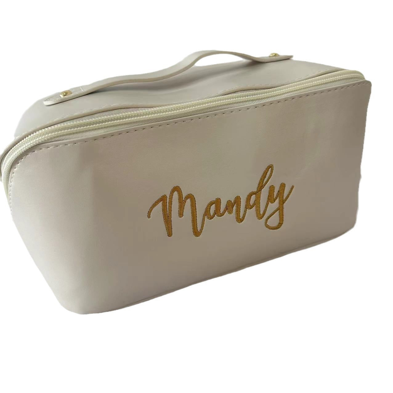 Embroidered Personalized Cosmetic Bag Travel Cosmetic Bag